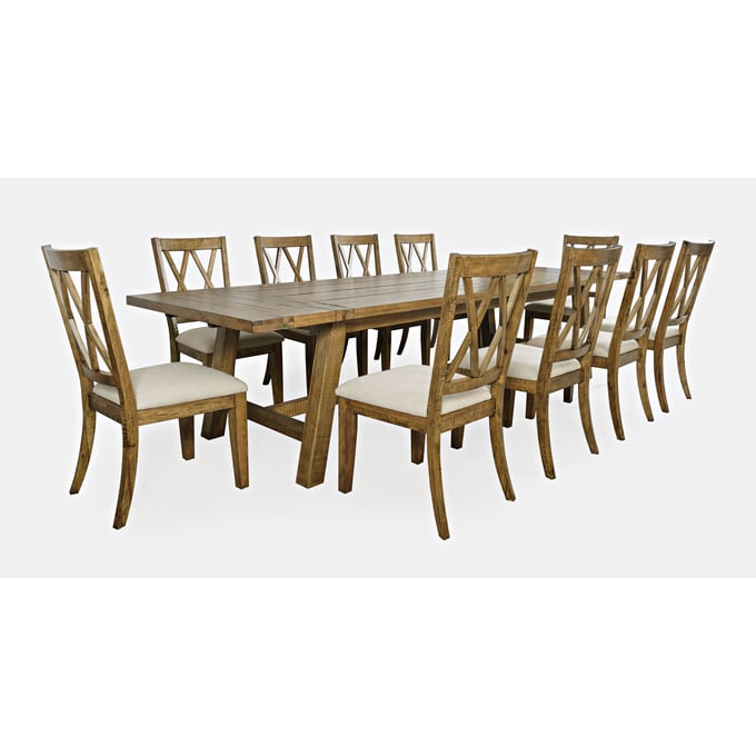 Jofran Furniture Telluride Gold Extendable 11pc Dining Room Set JFN-1801-42D-11X