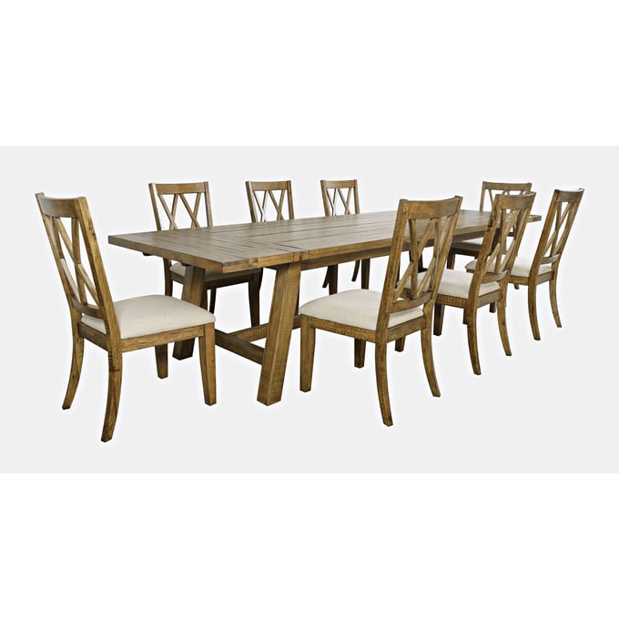 Jofran Furniture Telluride Gold Extendable 9pc Dining Room Set JFN-1801-42D-9X