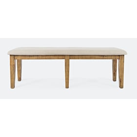 Jofran Furniture Telluride Gold Cream Dining Bench