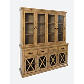 Jofran Furniture Telluride Gold Hutch Server Kit