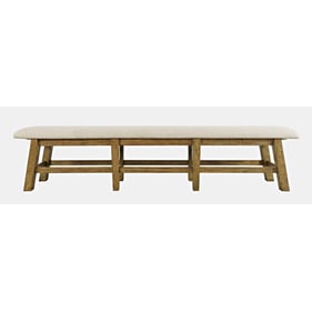 Jofran Furniture Telluride Gold 85 Inch Dining Bench