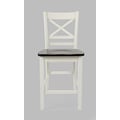 Asbury Park Solid Acacia Farmhouse X Back Stool (Set of 2)