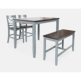 Jofran Furniture Asbury Park Grey 4pc Counter Height Set