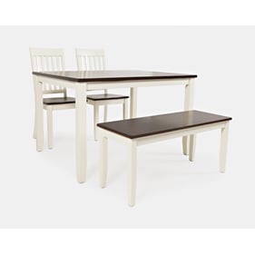 Jofran Furniture Decatur Lane White 4pc Dining Set