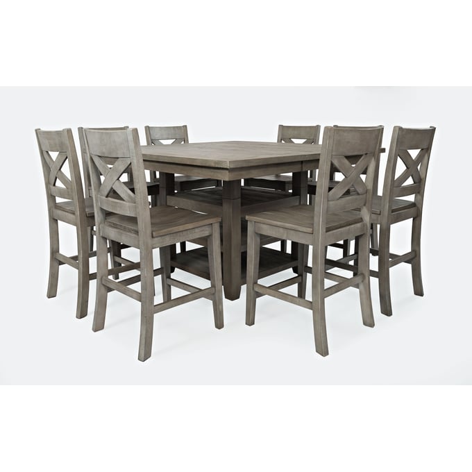 Jofran Furniture Outer Banks Driftwood Gray 9pc Counter Height Set JFN-1841-60C-9