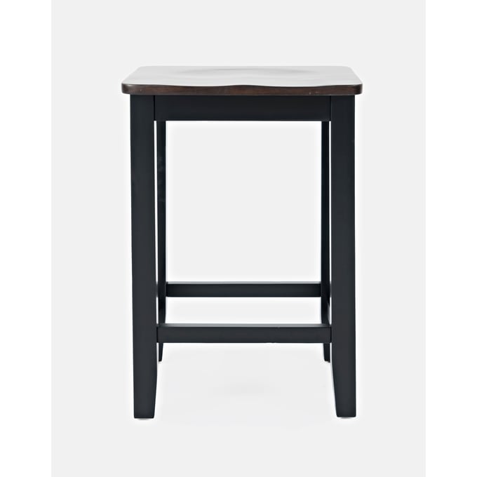 2 Jofran Furniture Asbury Park Black Backless Saddle Stools JFN-1846-BS175KD