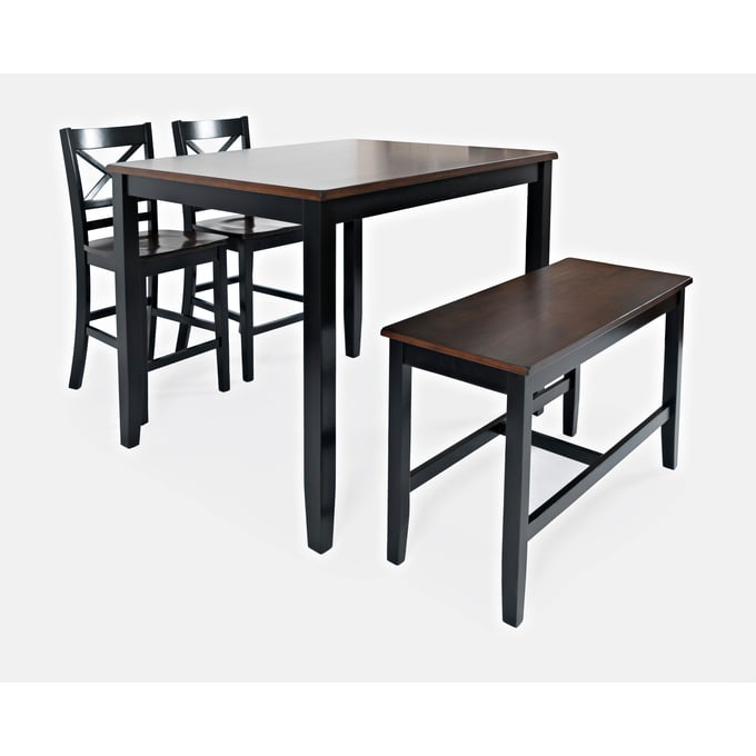 Jofran Furniture Asbury Park Black 4pc Counter Height Set JFN-1846