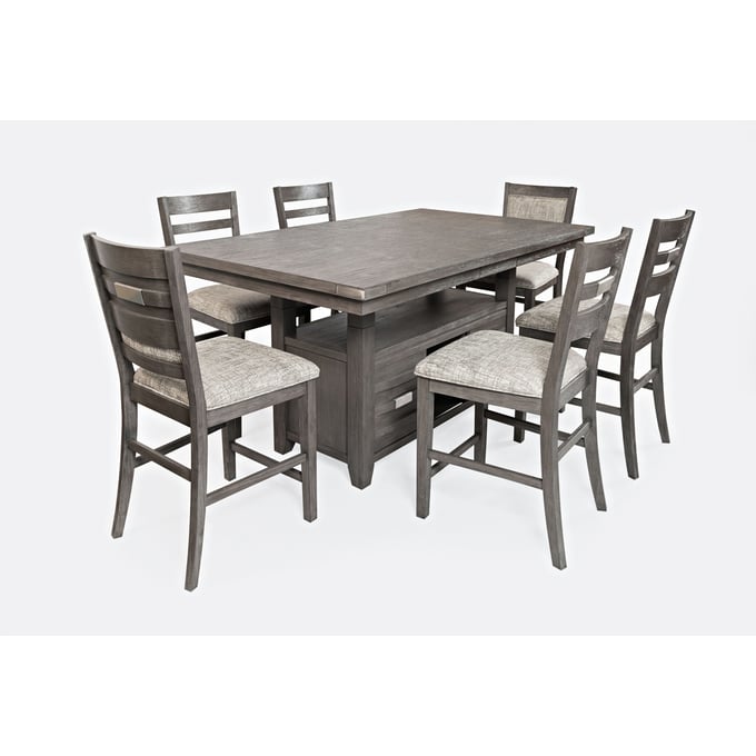 Jofran Furniture Altamonte Brushed Grey 7pc Counter Height Set JFN-1855-BAR-S2