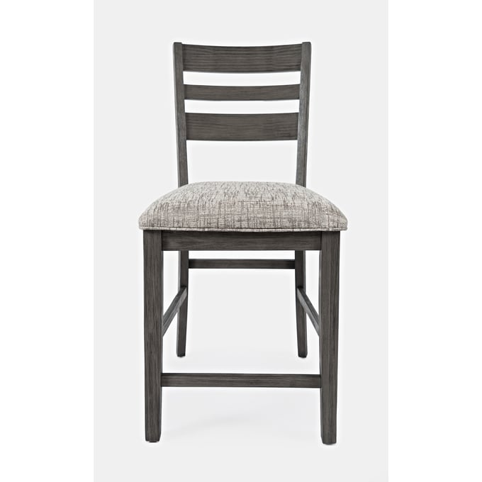 2 Jofran Furniture Altamonte Brushed Grey Counter Stools JFN-1855-BS420KD