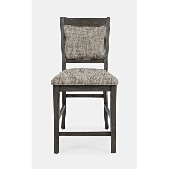 2 Jofran Furniture Altamonte Brushed Grey Upholstered Counter Stools JFN-1855-BS520KD