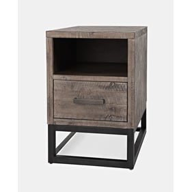 Jofran Furniture East Hampton Distressed Grey Chairside Table