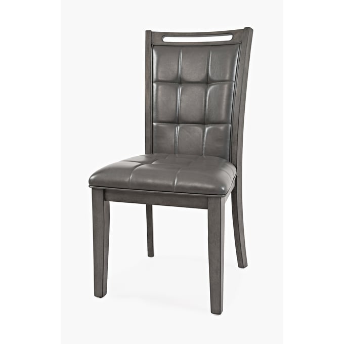 2 Jofran Furniture Manchester Grey Upholstered Dining Chairs JFN-1872-385KD