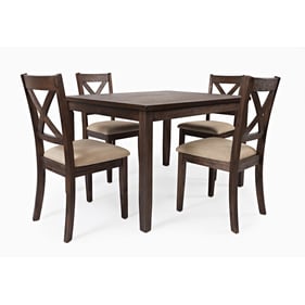 Jofran Furniture Creek Medium Brown Walnut 5pc Dining Set