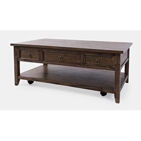 Jofran Furniture Bakersfield Wire Brush Brown Lift Top Coffee Table