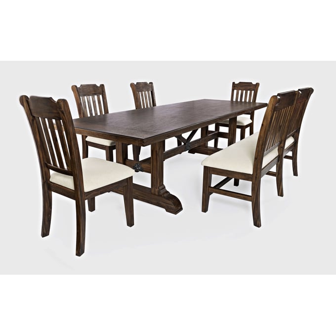 Jofran Furniture Bakersfield Wire Brush Brown 6pc Dining Room Set JFN-1901-DR-S1