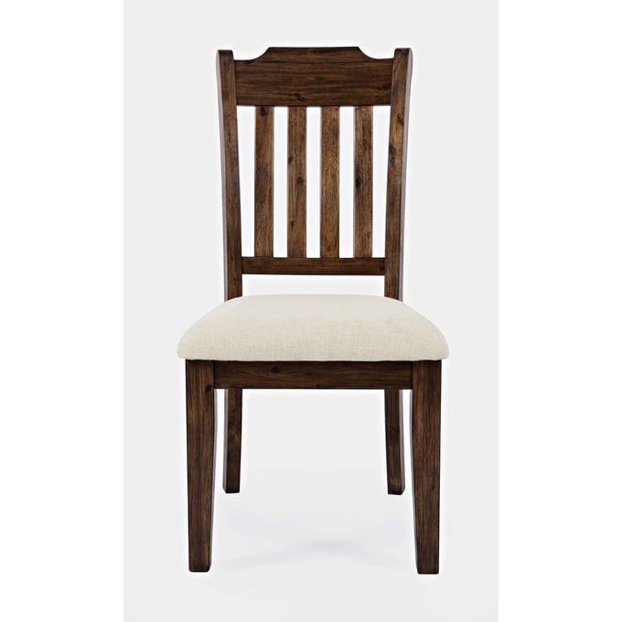 2 Jofran Furniture Bakersfield Wire Brush Brown Dining Chairs JFN-1901-410KD