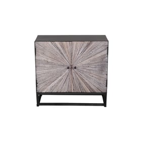 Jofran Furniture Astral Plains Grey Wash 2 Door Accent Cabinet