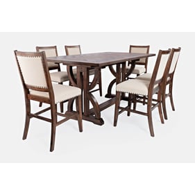 Jofran Furniture Fairview Oak 7pc Counter Height Set