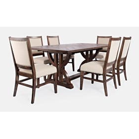 Jofran Furniture Fairview Oak 7pc Dining Room Set