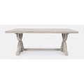 Fairview Transitional Herringbone Distressed Acacia Coffee Table