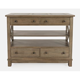 Jofran Furniture Prescott Park Grey Brown 4 Drawer Server