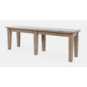 Jofran Furniture Prescott Park Grey Brown Dining Bench