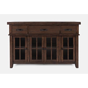 Jofran Furniture Mission Viejo Rustic Natural Brown 3 Drawer Server