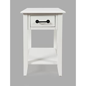 Jofran Furniture North Fork Country Off White Chair Side Table