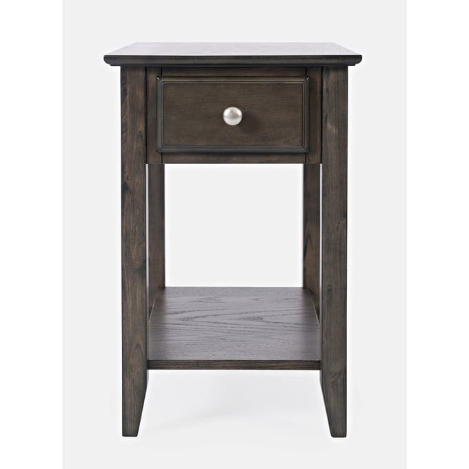 Jofran Furniture Modern Espresso Grey Brown Chairside Table JFN-1977-7