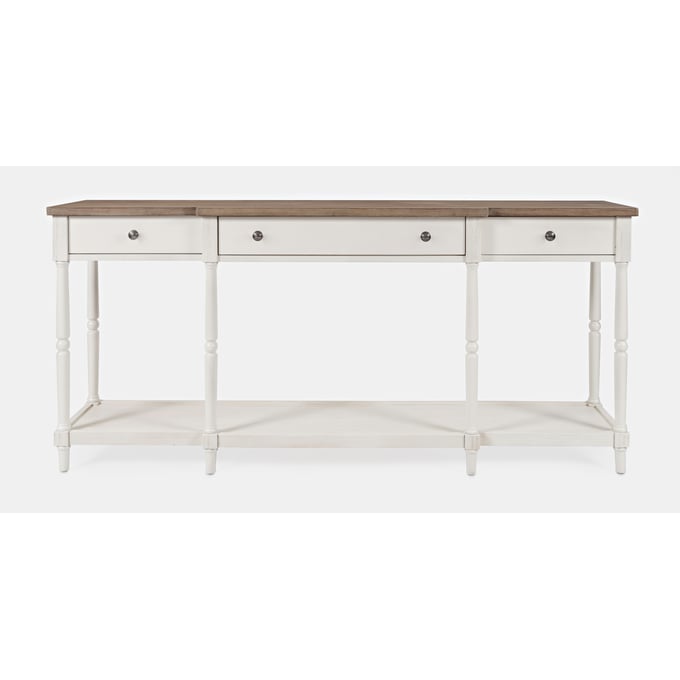 Jofran Furniture Grafton Farms White Brown Sofa Table JFN-1978-4