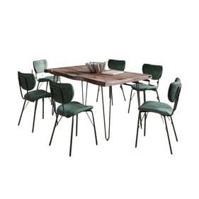 Jofran Furniture Natures Edge Slate and Jade 7pc Dining Set