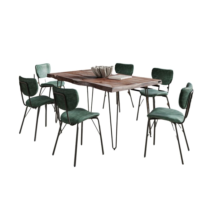 Jofran Furniture Natures Edge Slate and Jade 7pc Dining Set JFN-1981-60D-6-OWNCHJD