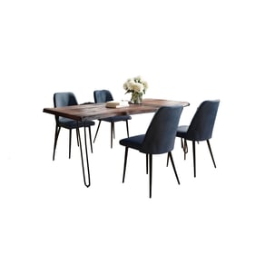 Jofran Furniture Natures Edge Slate Blueberry 5pc Dining Room Set