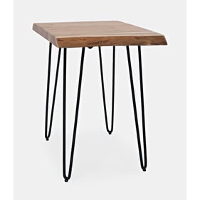 Jofran Furniture Natures Edge Natural Solid Acacia Chairside Table