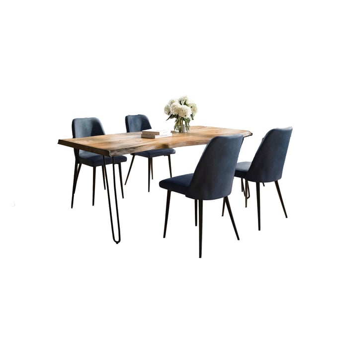 Jofran Furniture Natures Edge Natural Blueberry 5pc Dining Room Set JFN-1985-79D-4-DOXCHBLB