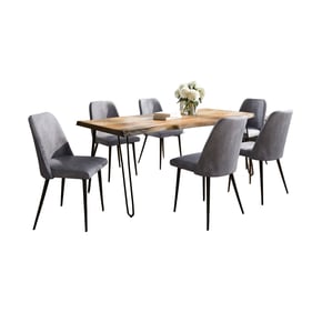 Jofran Furniture Natures Edge Natural Grey 7pc Dining Room Set