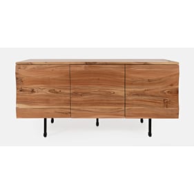 Jofran Furniture The Wave Natural 3 Door Accent Cabinet