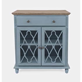 Jofran Furniture Aurora Hills Blue 2 Door Accent Chest