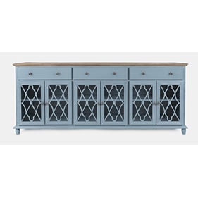 Jofran Furniture Aurora Hills Blue 6 Door Accent Chest