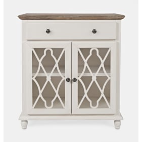 Jofran Furniture Aurora Hills Brushed White 2 Door Accent Chest