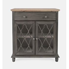 Jofran Furniture Aurora Hills Brushed Grey 2 Door Accent Chest