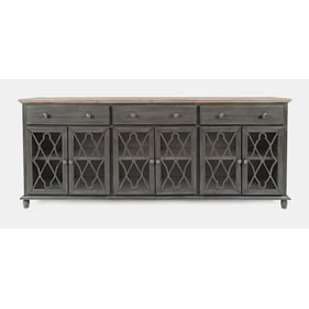 Jofran Furniture Aurora Hills Brushed Grey 6 Door Accent Chest