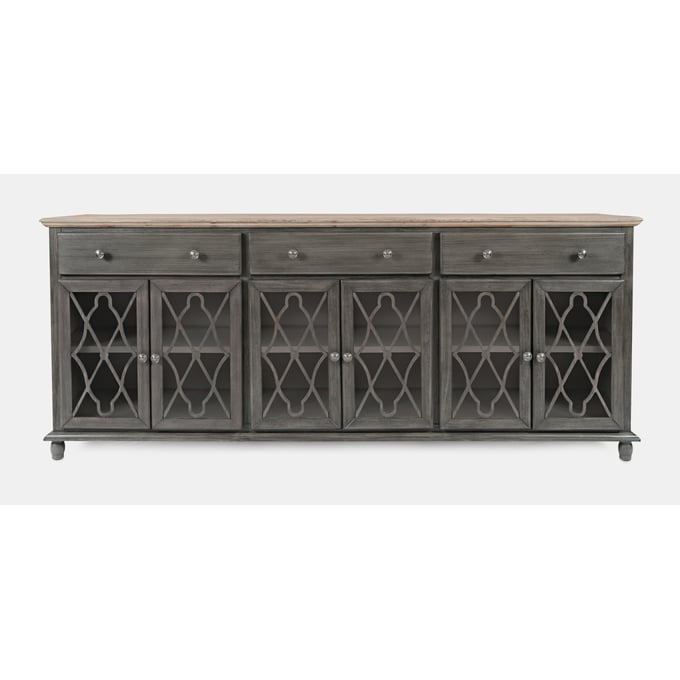 Jofran Furniture Aurora Hills Brushed Grey 6 Door Accent Chest JFN-1999-86