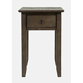 Jofran Furniture Devon Barnwood Brown End Table