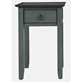 Jofran Furniture Devon Antique Blue End Table