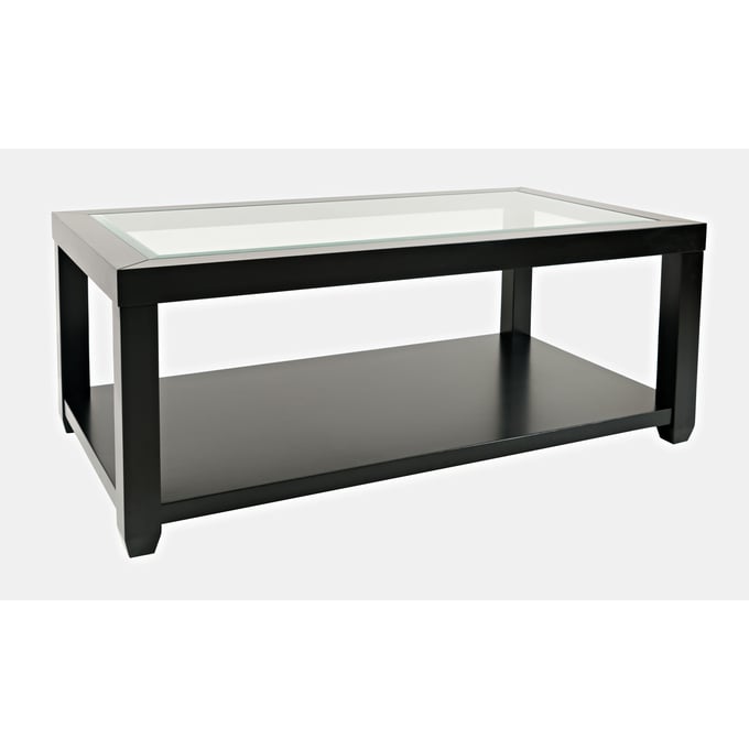 Jofran Furniture Urban Icon Black 3pc Rectangle Coffee Table Set JFN-200-OCT-S3