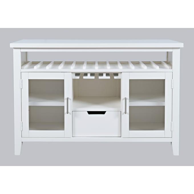 Jofran Furniture Urban Icon White Buffet Server with Wine Rack JFN-2003-48