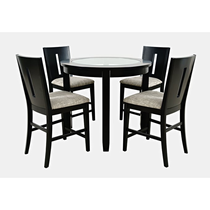 Jofran Furniture Urban Icon Black 5pc Counter Height Set JFN-2004-CHT-S3