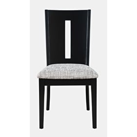 2 Jofran Furniture Urban Icon Black Dining Chairs