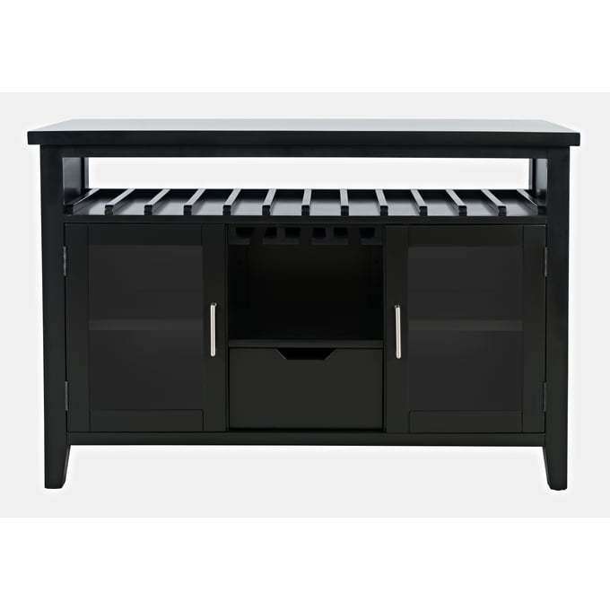 Jofran Furniture Urban Icon Black Buffet Server with Wine Rack JFN-2004-48